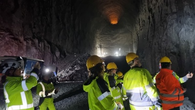 Bilde fra Fjellhall 22 hos Boliden Odda.