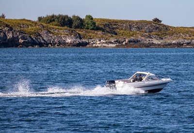 Fritidsbåtidyll på Sørlandet